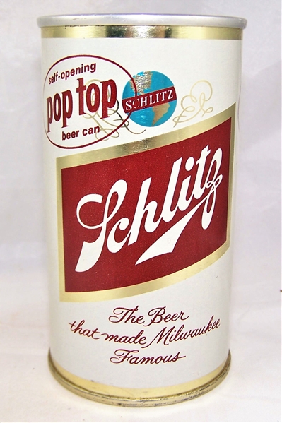  Schlitz Pop Top Zip Top San Francisco Beer Can