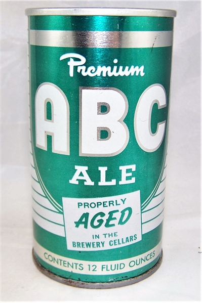  ABC Ale August Wagner Tab Top Beer Can