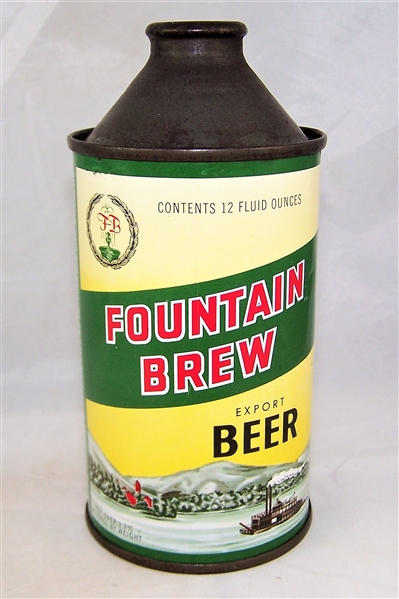  Fountain Brew Export Cone Top Beer Can... WOW!