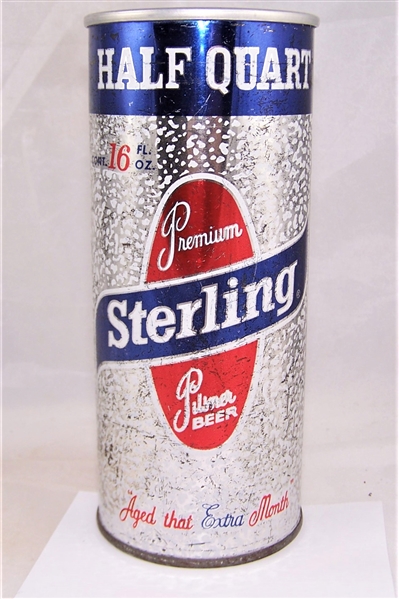 Sterling Premium 16 Ounce Tab Top Beer Can
