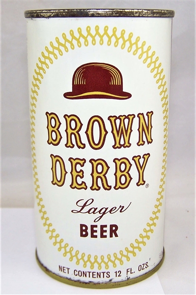  Brown Derby (Enamel) Flat Top Beer Can