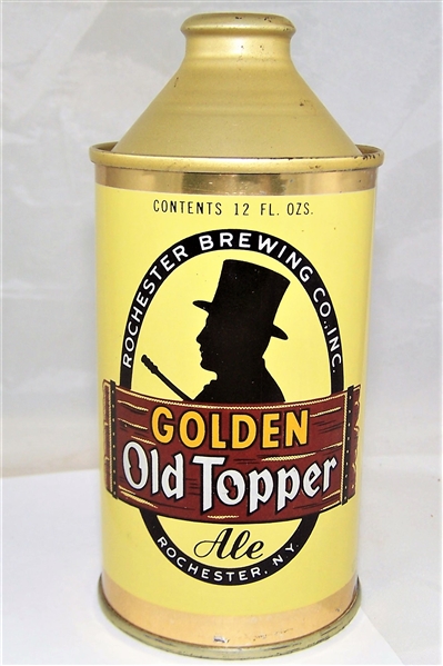  Golden Old Topper Ale Cone Top Beer can