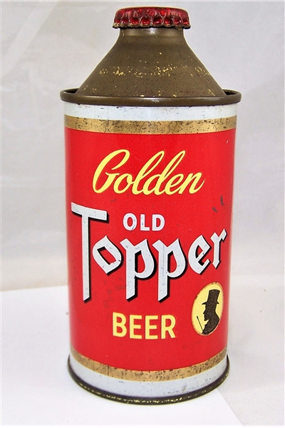  Golden Old Topper Beer Cone Top Beer can