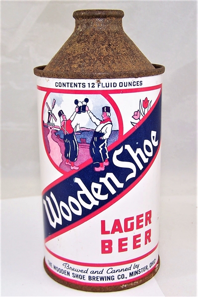  Wooden Shoe Lager Cone Top Beer Can Non-IRTP