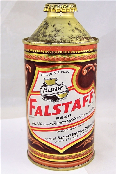  Falstaff Cone Top Beer Can IRTP... Minty