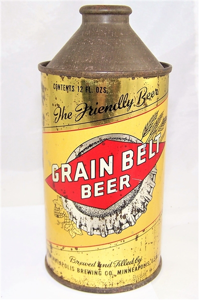  Grain Belt (Bottle Cap) Cone Top Beer Can