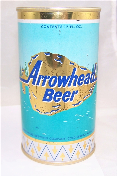  Arrowhead Gold Tab Top Beer Can