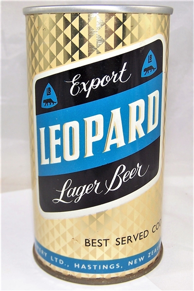  Leopard Export Lager Tab Top Beer Can