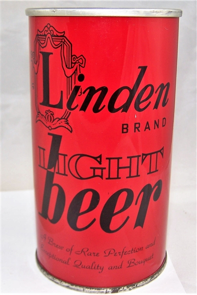  Linden Light Zip Top Beer can...WOW!