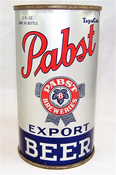  Pabst Export Opening Instruction Flat Top Beer Can