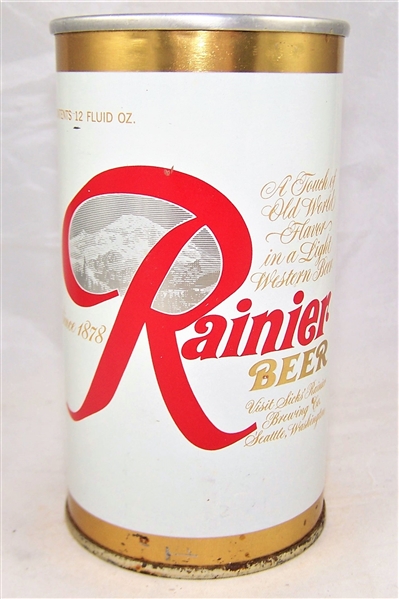  Rainier Zip Top Beer Can (Metallic)