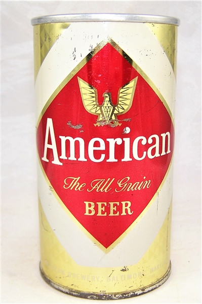  American "The All Grain Beer" Tab Top Beer Can