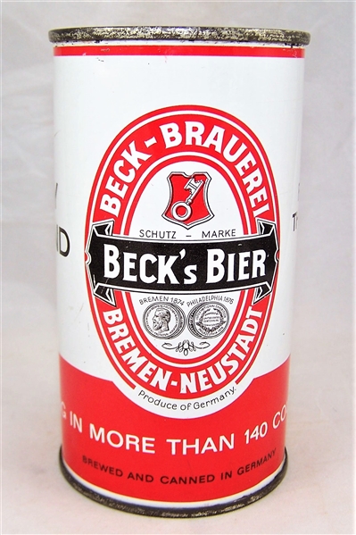  Becks Flat Top Beer Can