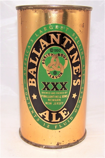  Ballantines Ale Flat Top Beer Can