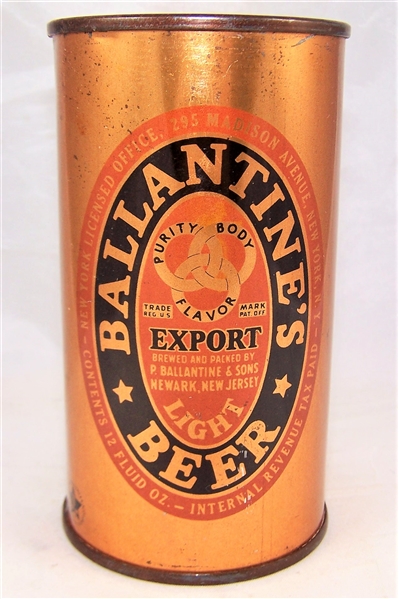  Ballantines Export IRTP Flat Top Beer can