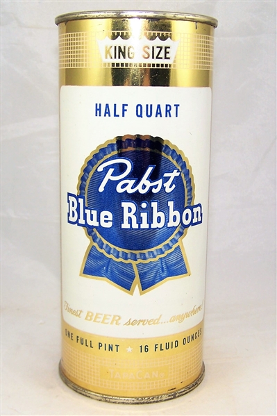  Pabst Blue Ribbon 16 ounce Flat Top Beer Can