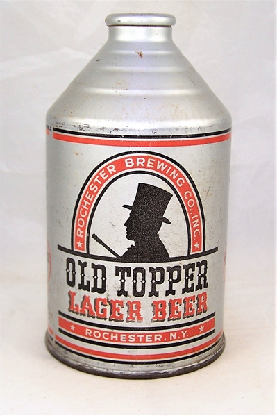  Old Topper Lager Crowntainer Beer Can.