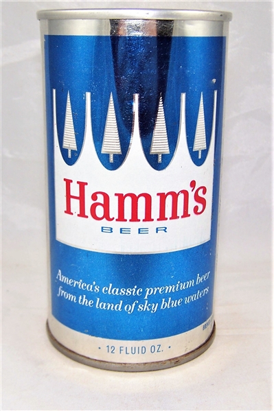  Hamms (Smooth on side) Tab Top Beer Can