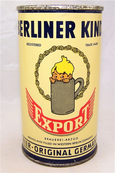  Berliner Kindl Export Flat Top Beer Can