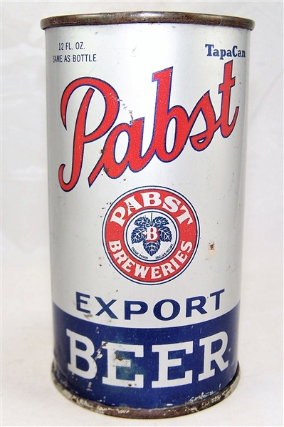  Pabst Export Opening Instruction Flat Top Beer Can