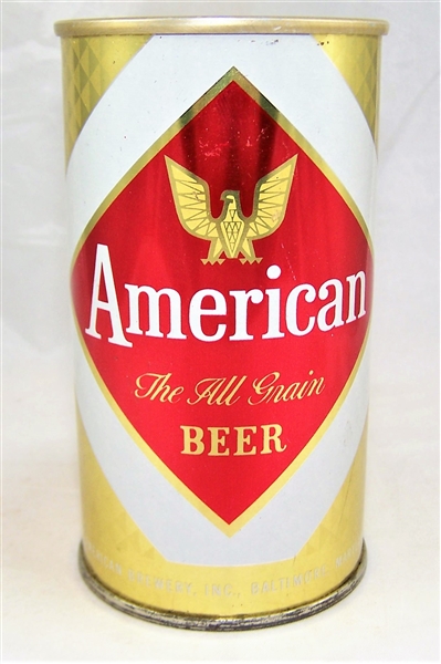  American "The All Grain Beer" Tab Top Beer Can