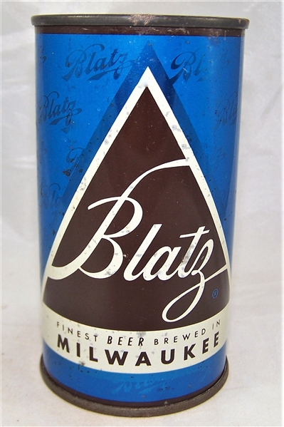  Blatz Set Can Dark Blue Bank Top Beer Can