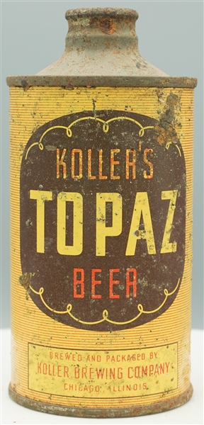 Kollers Topaz Beer j-spout cone top 