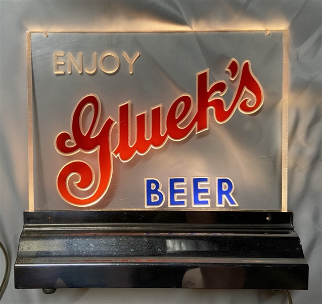  Glueks Beer lighted sign