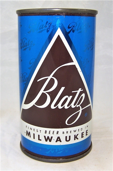  Blatz Set Can Dark Blue Flat Top Beer Can 39-12