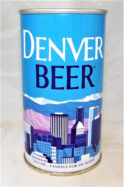 Denver Early Ring Pull Tab Top Beer Can Gorgeous! 58-30