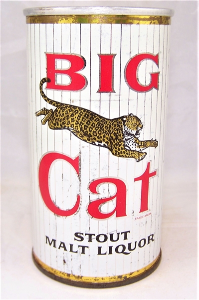 Big Cat Stout Malt Liquor Zip Top Vol II 39-28