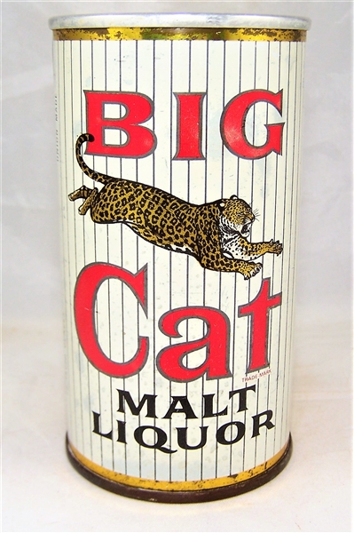  Big Cat (Stout On Lid) Malt Liquor Zip Top Vol II 39-27