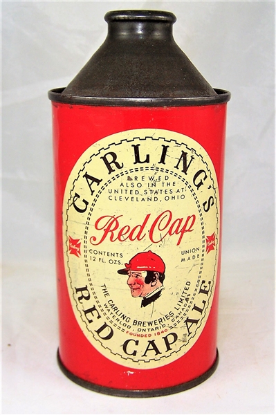  Carlings Red Cap Ale Cone Top NL
