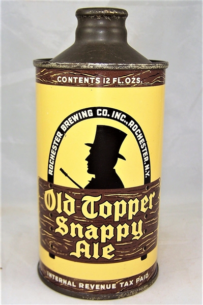  Old Topper Snappy Ale J-Spout Cone Top 178-06