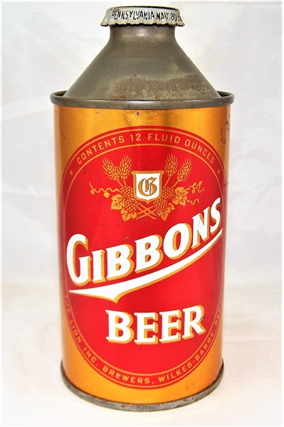  Gibbons Cone Top Beer Can 164-27