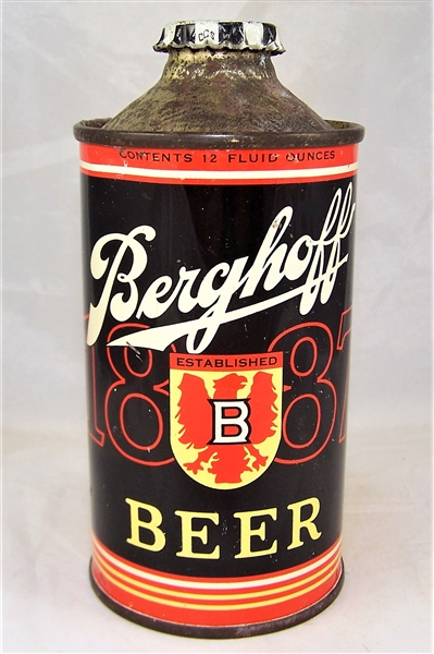  Berghoff 1887 Low Pro Cone Top Beer Can 151-21
