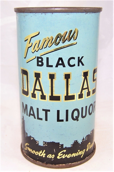  Black Dallas (Ohio) Malt Liquor Flat Top 37-21