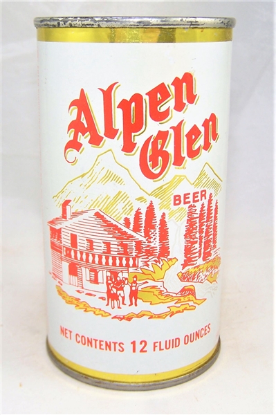  Alpen Glen (Gold Trim) Flat Top Beer Can 29-38