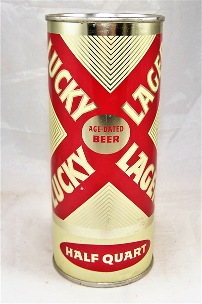  Minty Lucky Lager Age Dated 16 Ounce Flat Top 232-11