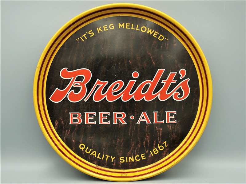  Breidts Beer and Ale 12-inch Tray