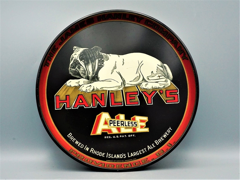  Hanleys (Bull Dog) Peerless Ale Beer Tray