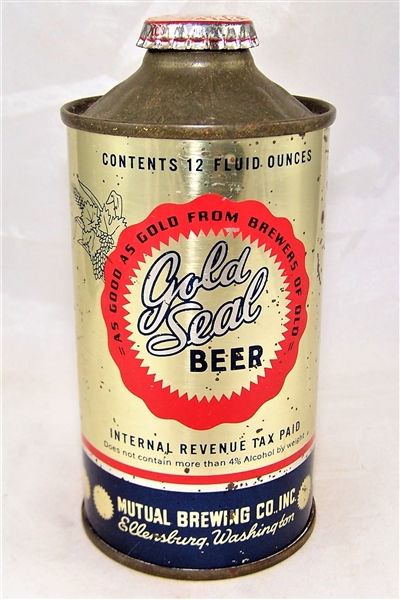  Gold Seal Low Pro Cone Top Beer Can 166-04