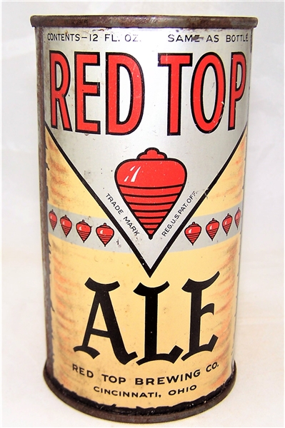  Rare! Red Top Ale Opening Instruction Flat Top USBC-OI 718