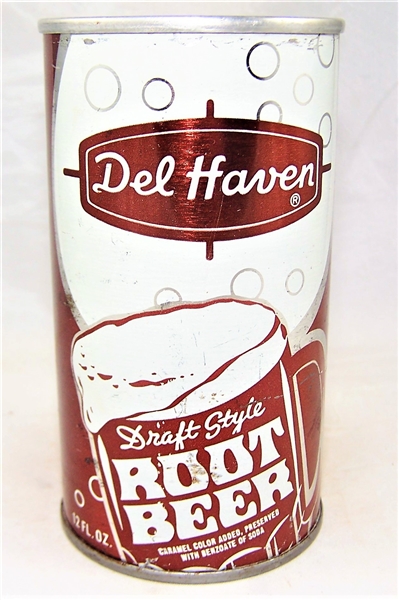  Del Haven Draft Style Root Beer 1960s Zip Code Tough Can!