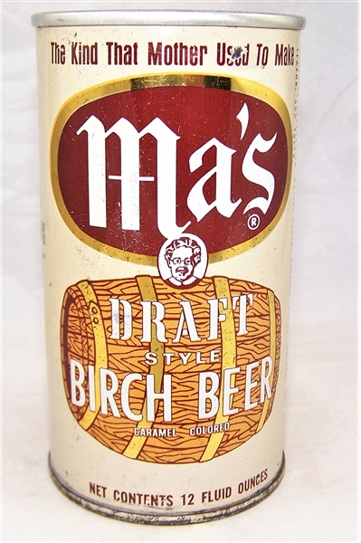  MAs Draft Style Birch Beer Fan Tab 1960s