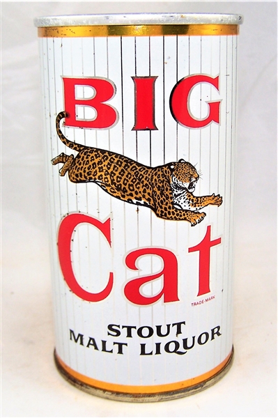  Big Cat Stout Malt Liquor Zip Top Vol II 39-28