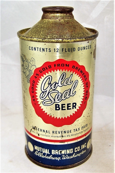  Gold Seal Low Pro Cone Top Beer Can 166-04