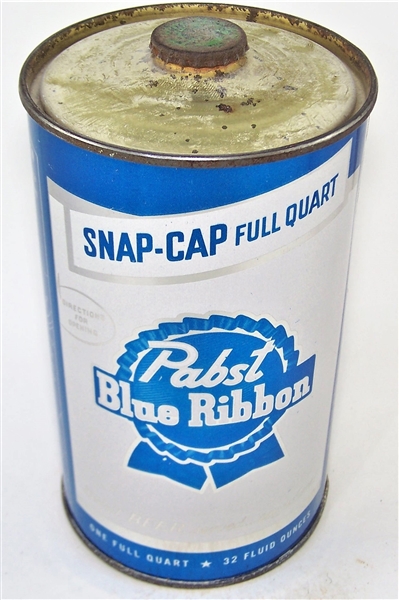  Pabst Blue Ribbon Snap-Cap Quart Cone Top, 217-05 Impeccable!