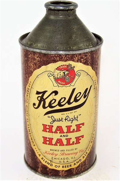  Keeley Half and Half IRTP Cone Top, Blacked Out Alc, Not Listed