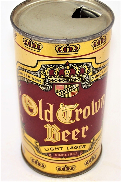  Old Crown Beer Opening Instruction Flat USBC-OI 589 OLDEST